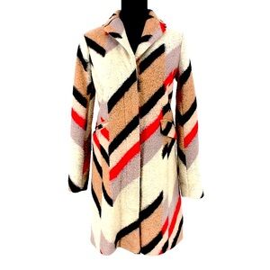 Vintage Armani Geometric Wool Coat - Luxe Designer Outerwear